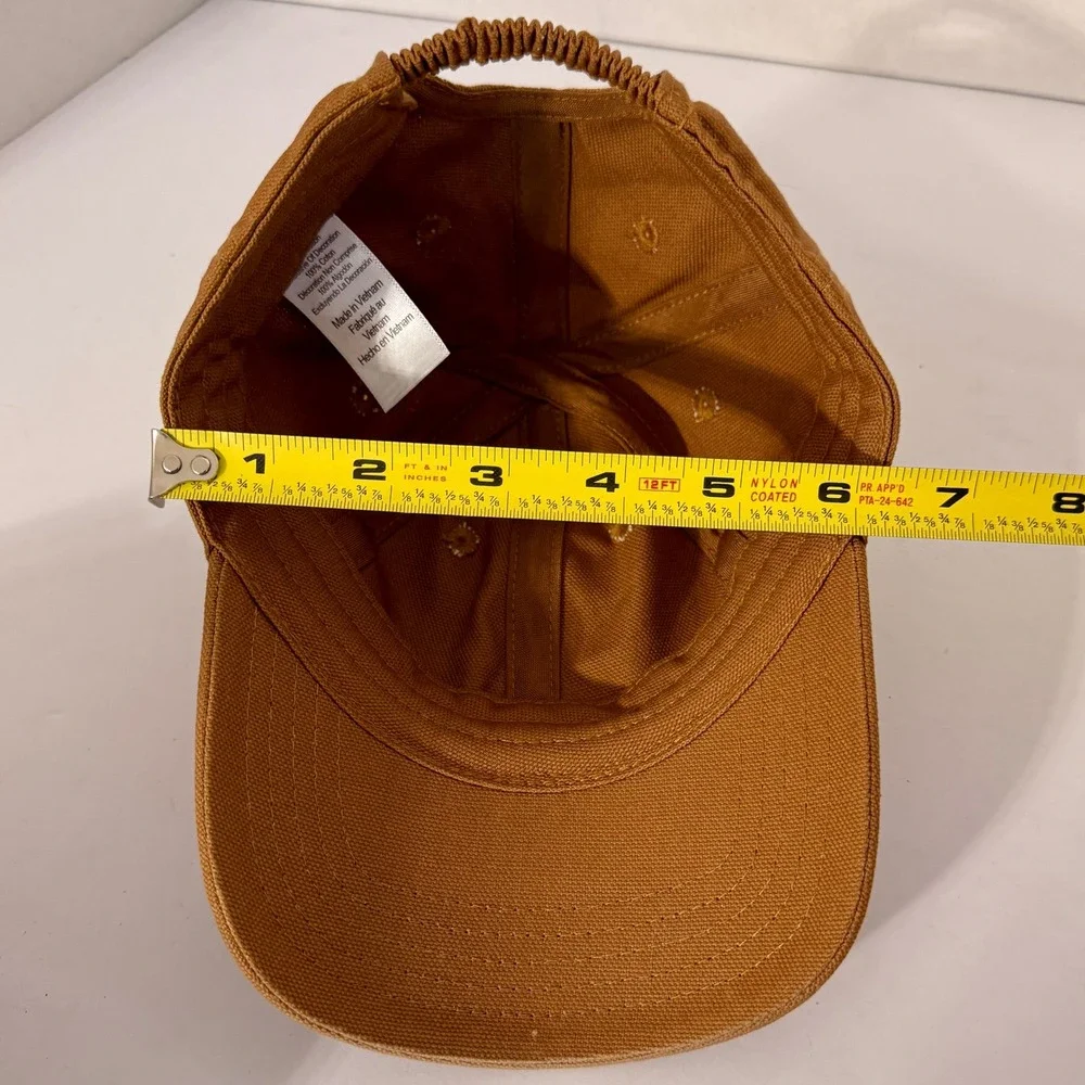 Carhartt Infant Brown Cotton Canvas Baseball Cap Hat AH8900 Elastic‎ Back